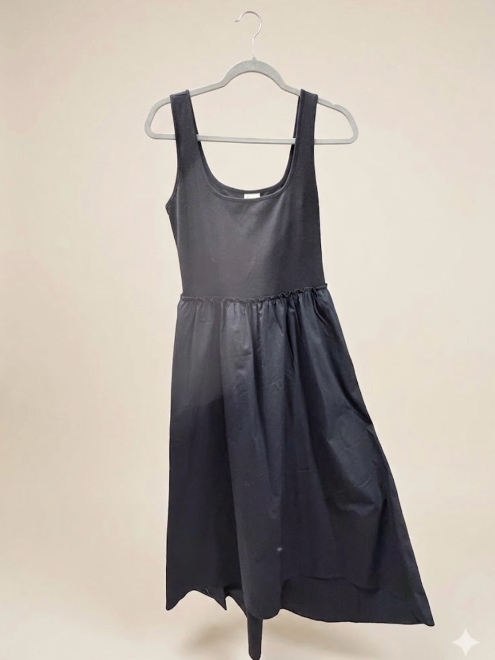 a new day Black Ribbed V-Neck Top